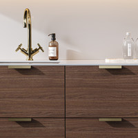 Ручка меб. накладная алюм. GEOS 960/1000 черный матовый, AKS 112931