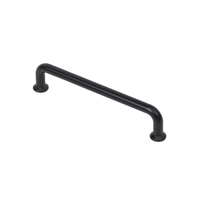 Ручка меб. скоба мет. LOFT 128 матовый черный, AKS 62201