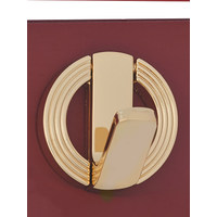 Крючок однорожковый K5959GB, брашированное золото (40/400) 63865