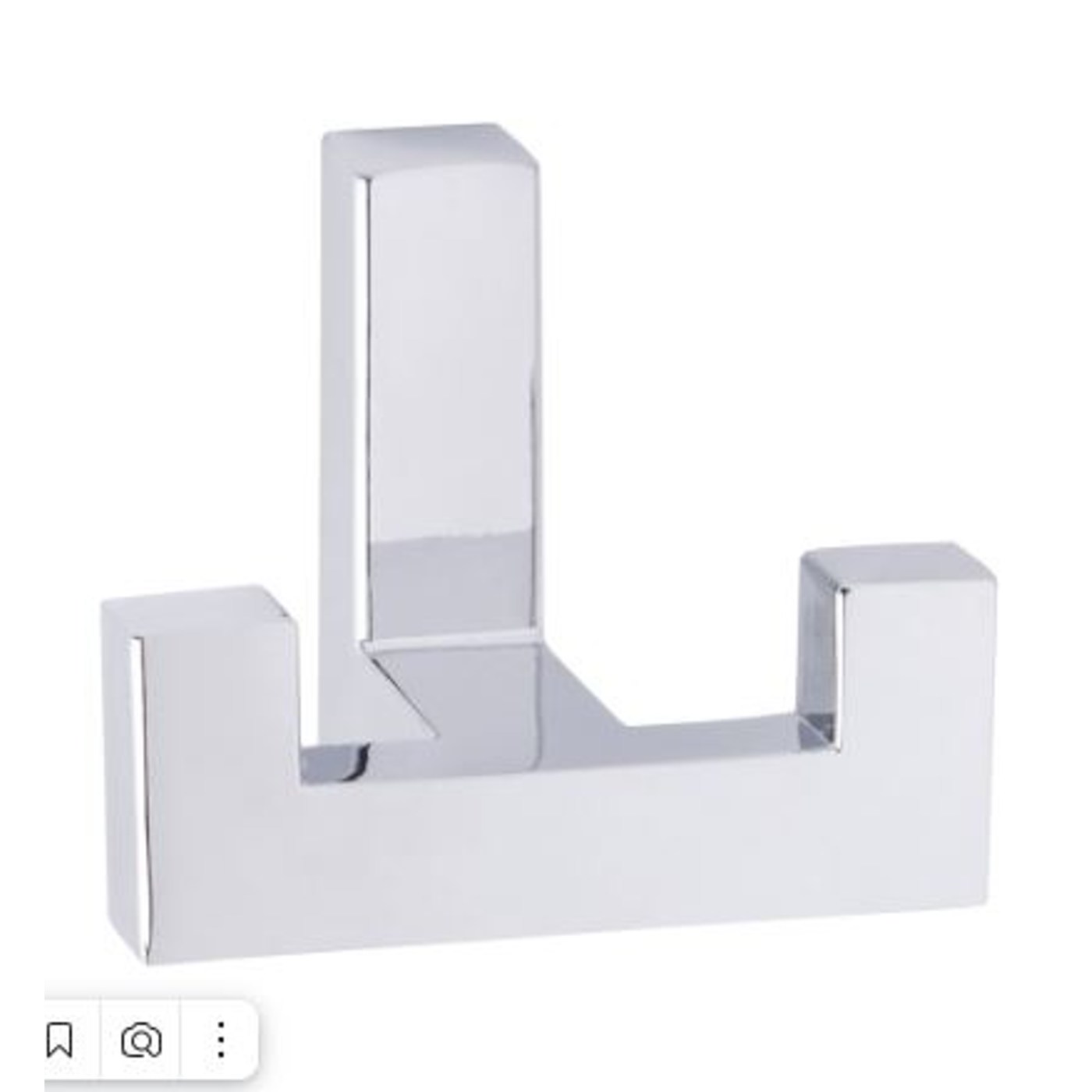 Крючок EVA NEO хром PC, двухрожковый (уп25 шт) 3966