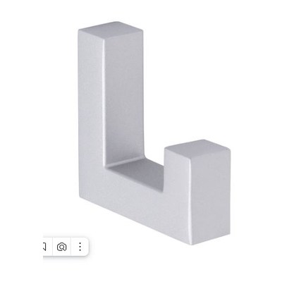 Крючок EVA NEO алюминий матовый SC, однорожковый (уп40 шт) 3967