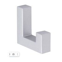 Крючок EVA NEO алюминий матовый SC, однорожковый (уп40 шт) 3967