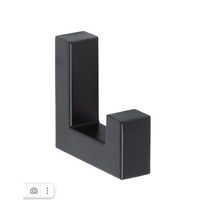 Крючок EVA NEO черный матовый MBA, однорожковый (уп40 шт) 3968