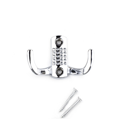 Крючок мебельный с точками двух рожковый HE(L)203СР ПАРТНЕР