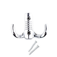 Крючок мебельный с точками  двух рожковый HE203СР   ПАРТНЕР