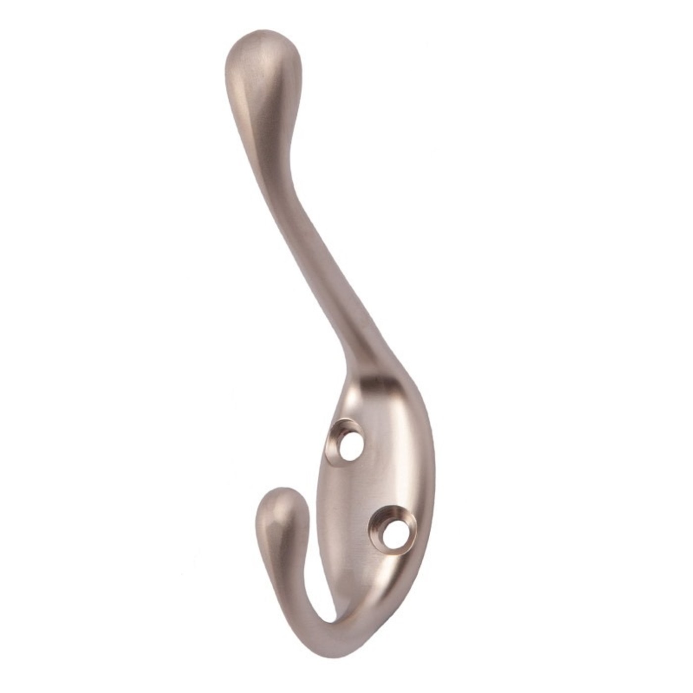 Крючок мебельный двухрожковый VIOL сатин AKS 56827