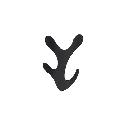 Крючок мебельный четырехрожковый KORAL черный матовый AKS 64163