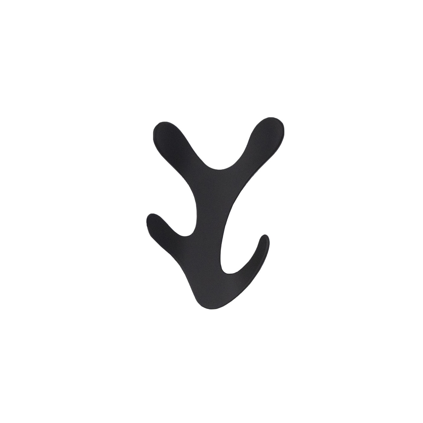 Крючок мебельный четырехрожковый KORAL черный матовый AKS 64163