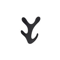 Крючок мебельный четырехрожковый KORAL черный матовый AKS 64163