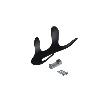 Крючок мебельный четырехрожковый KORAL черный матовый AKS 64163