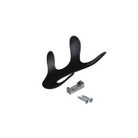 Крючок мебельный четырехрожковый KORAL черный матовый AKS 64163