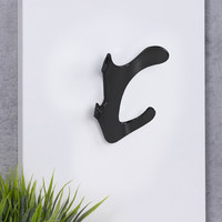 Крючок мебельный четырехрожковый KORAL черный матовый AKS 64163