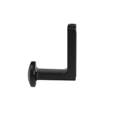 Крючок мебельный однорожковый KING черный матовый AKS 90276