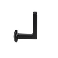 Крючок мебельный однорожковый KING черный матовый AKS 90276