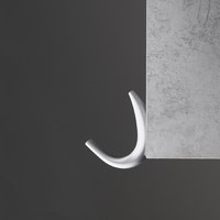 Крючок мебельный однорожковый SKY хром матовый AKS 45270