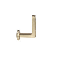 Крючок мебельный однорожковый KING брашированное золото AKS 90279