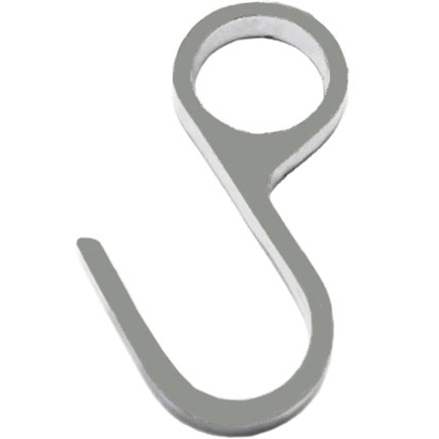 Крючок на релинг несъемный черный AKS 73121