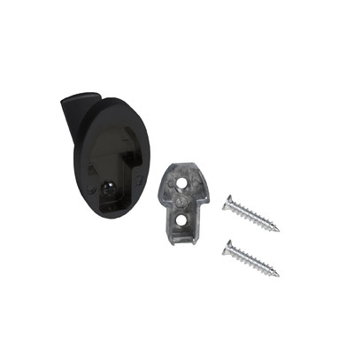 Крючок мебельный однорожковый QUEEN черный матовый AKS 90285