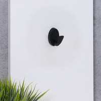 Крючок мебельный однорожковый QUEEN черный матовый AKS 90285