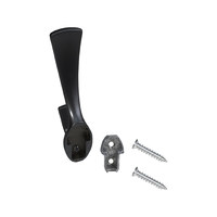 Крючок мебельный двухрожковый QUEEN черный матовый AKS 90281