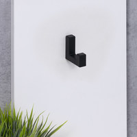 Крючок мебельный однорожковый BENZ, черный матовый AKS 80664