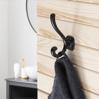 Крючок мебельный двухрожковый AКKORD античная латунь матовая AKS 68416