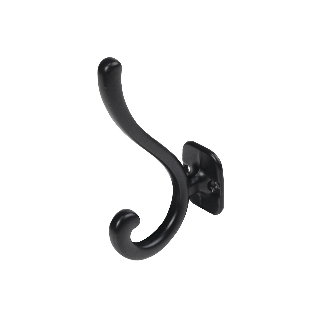 Крючок мебельный двухрожковый AКKORD черный матовый AKS 90381