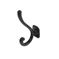 Крючок мебельный двухрожковый AКKORD черный матовый AKS 90381