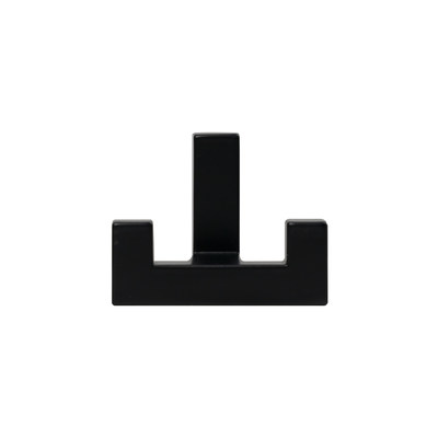 Крючок мебельный двухрожковый BENZ черный матовый AKS 80662