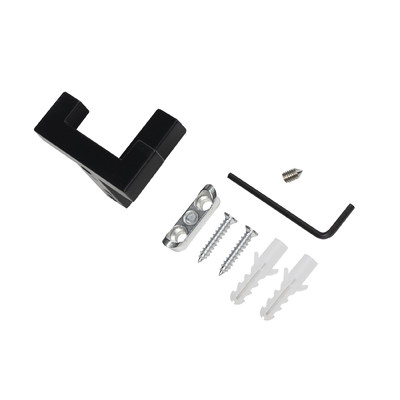 Крючок мебельный двухрожковый BENZ черный матовый AKS 80662