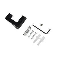 Крючок мебельный двухрожковый BENZ черный матовый AKS 80662