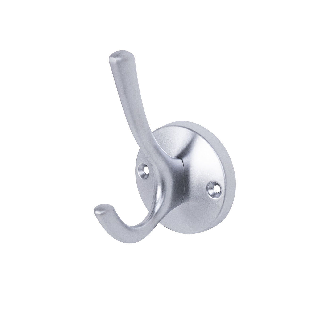 Крючок мебельный двухрожковый HORN хром матовый AKS 56839