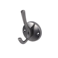 Крючок мебельный двухрожковый HORN шлифованный никель AKS 56838