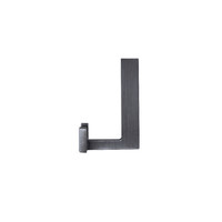 Крючок мебельный двухрожковый LEGGO шлифованный титан AKS 103310