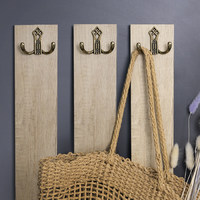 Крючок мебельный двухрожковый PALAZZO античная латунь AKS 81197