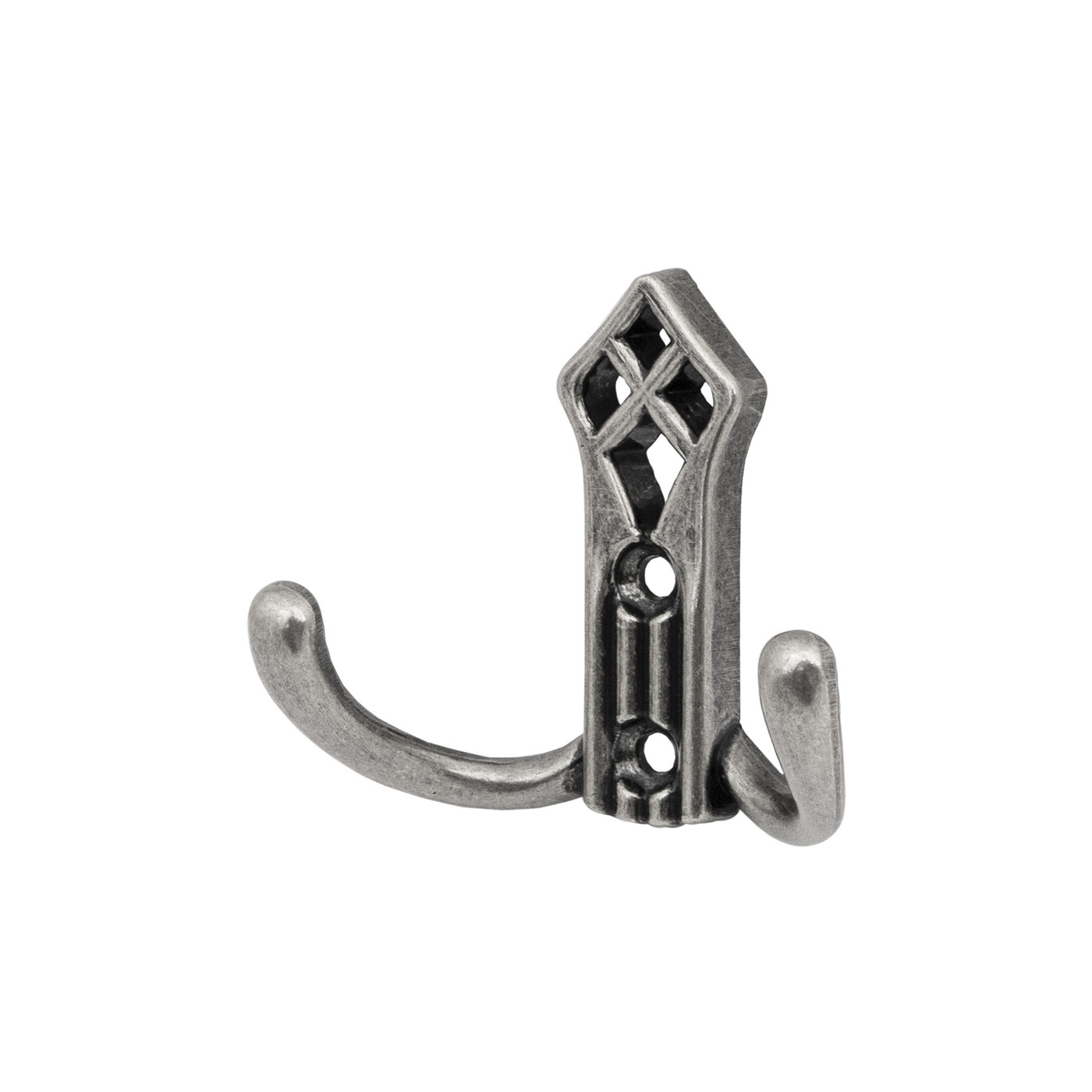 Крючок мебельный двухрожковый PALAZZO античная латунь AKS 81197