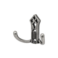 Крючок мебельный двухрожковый PALAZZO античная латунь AKS 81197