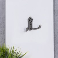 Крючок мебельный двухрожковый PALAZZO античное серебро AKS 81196