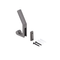 Крючок мебельный двухрожковый PEROLA графит AKS 104195