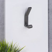 Крючок мебельный двухрожковый PEROLA графит AKS 104195