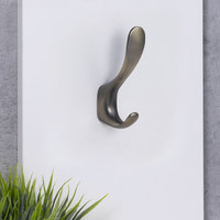 Крючок мебельный двухрожковый ROMA античная латунь матовая AKS 104204