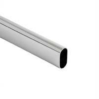 Труба овальная L-3000 (30*15*0.7) ЧЕРНАЯ вес. 0,91 кг. AKS 57975