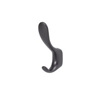 Крючок мебельный двухрожковый ROMA графит AKS 104203