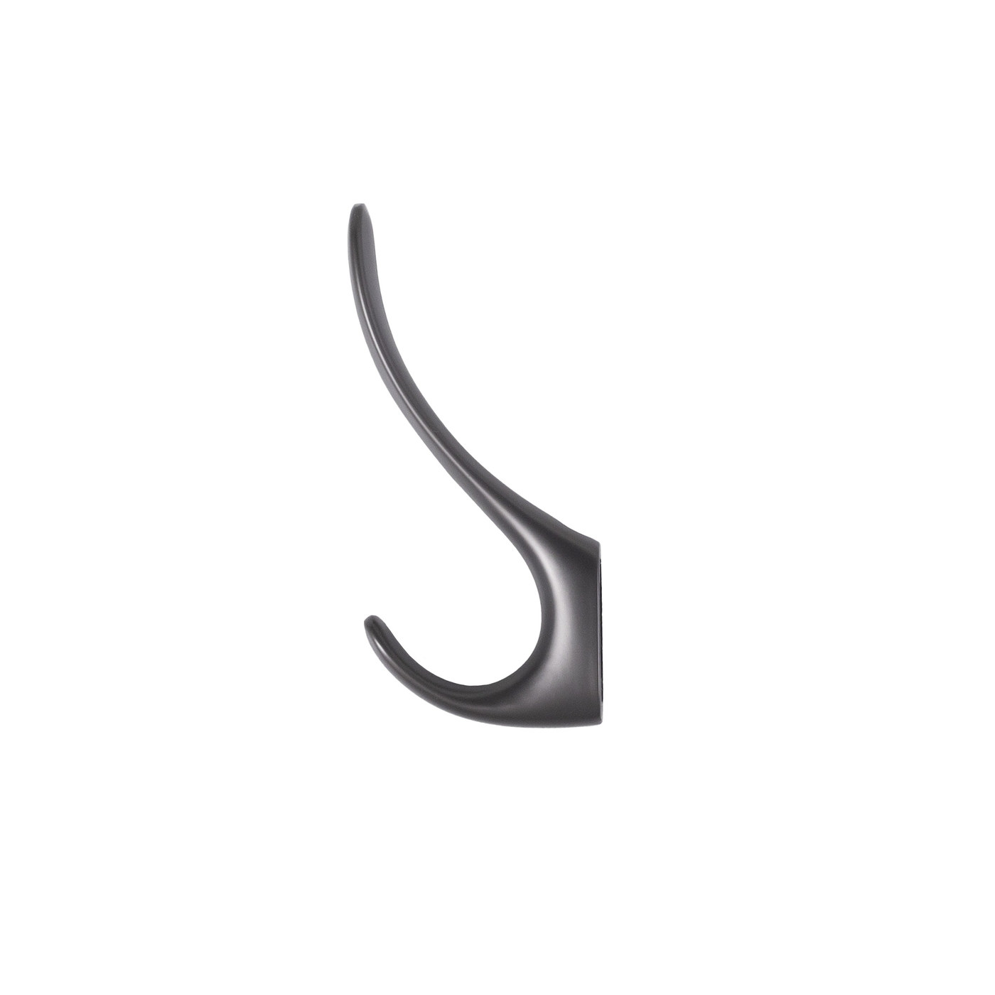 Крючок мебельный двухрожковый ROMA графит AKS 104203