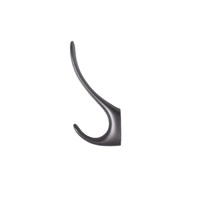Крючок мебельный двухрожковый ROMA графит AKS 104203