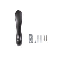 Крючок мебельный двухрожковый ROMA графит AKS 104203