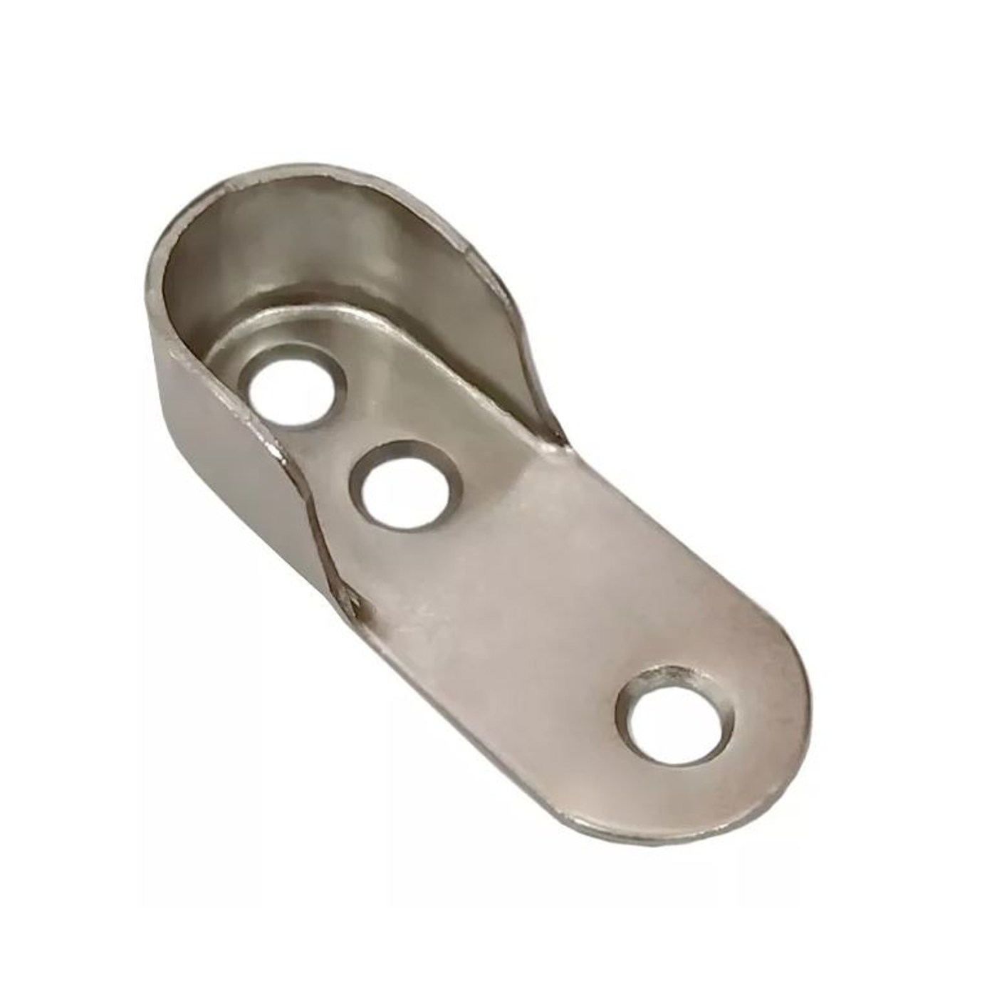 Штангодержатель для овальной трубы 15*30 хром (1уп1000шт) BRILON