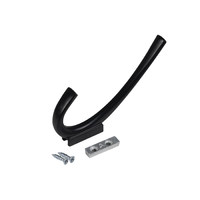 Крючок мебельный двухрожковый SKY черный AKS 81524