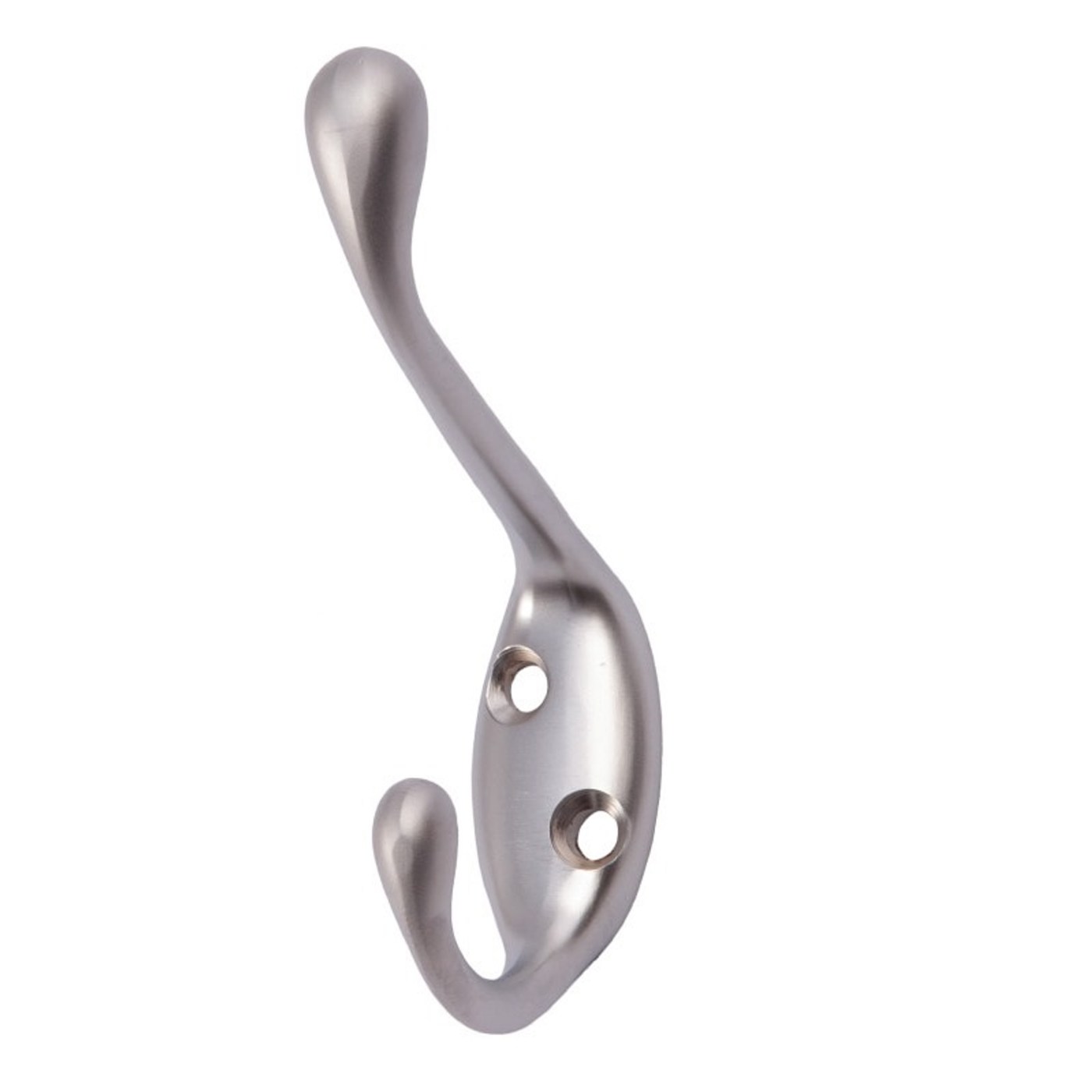 Крючок мебельный двухрожковый VIOL хром матовый AKS 56826