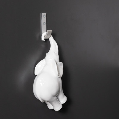 Крючок мебельный однорожковый FLEX алюминий AKS 56836